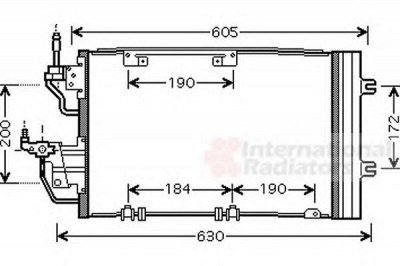 VAN WEZEL 37005454 -  Конденсатор, кондиционер